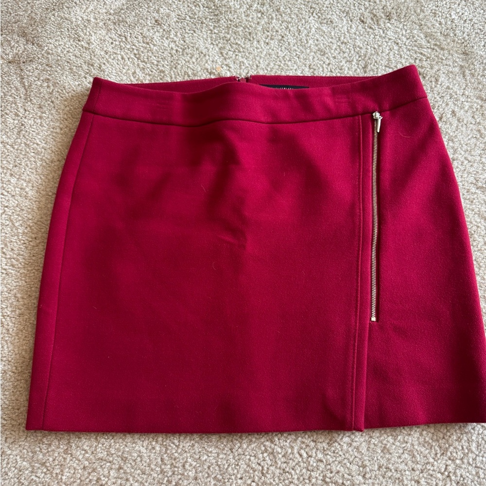 White House Black Market Red Pencil Mini Skirt, size 14